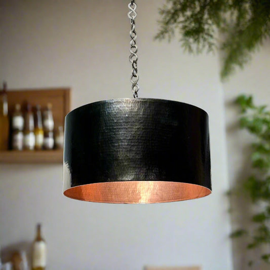 Black Pendant Light Kitchen - Copper Ceiling Light Fixture  - Cyrex