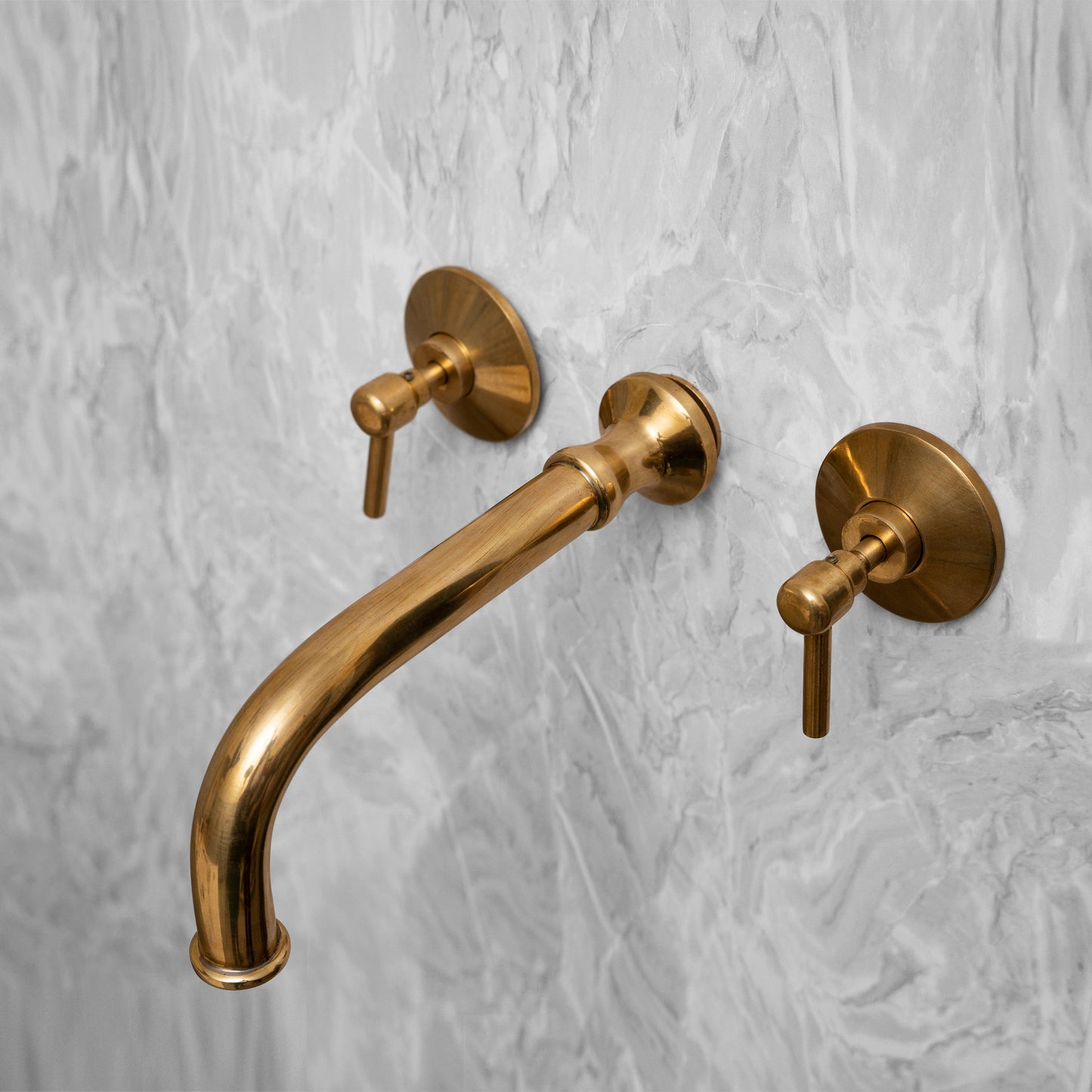 Unlacquered Brass Wall Mounted Faucet