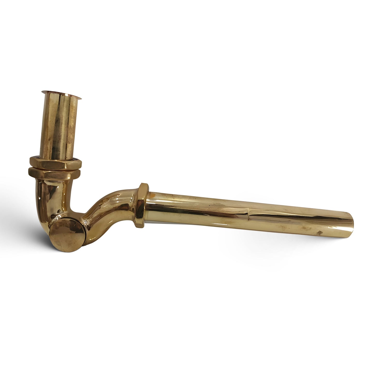 Unlacquered Brass Water Trap Pipe With Push Up Button