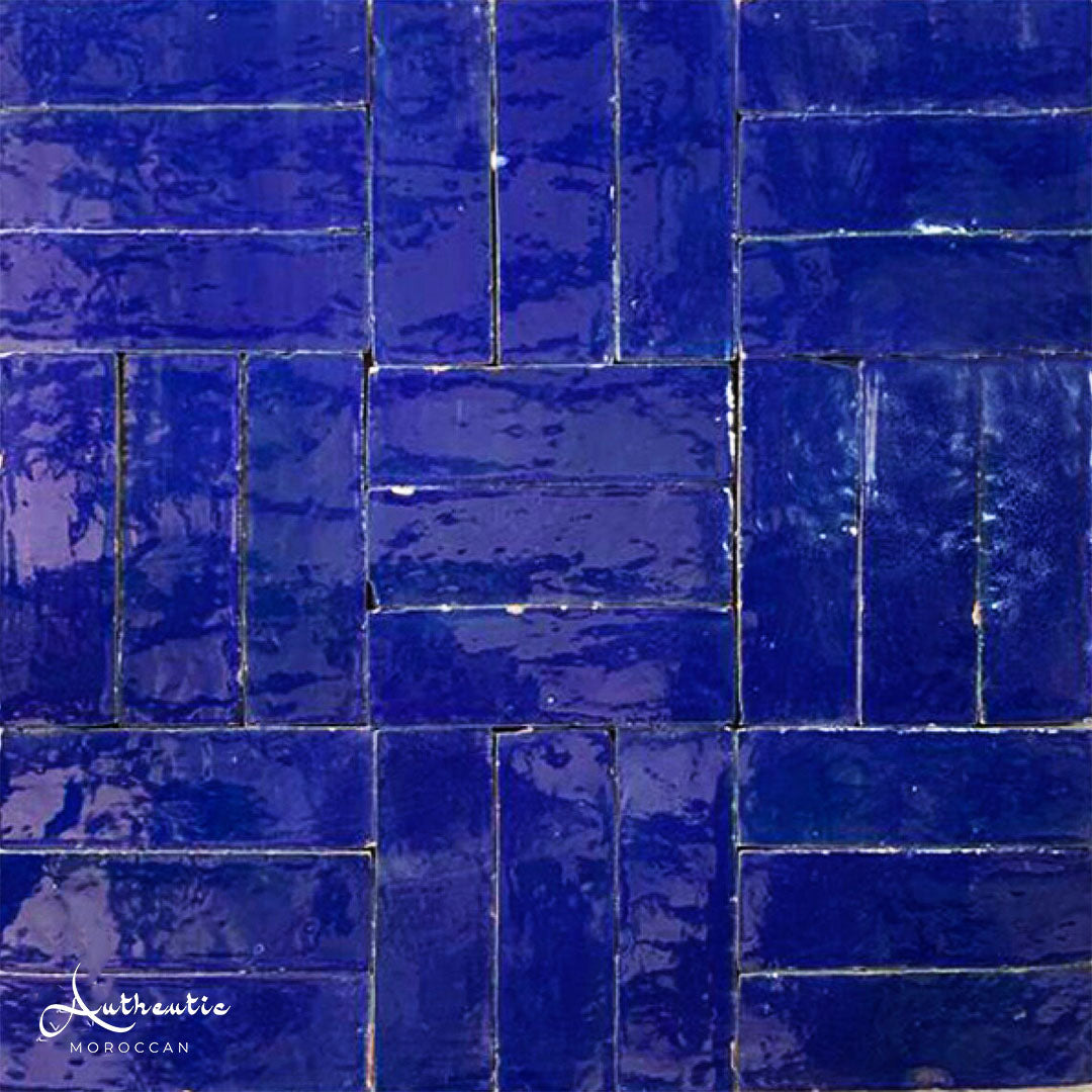 Bejmat Rectangular Tiles, Indigo Blue