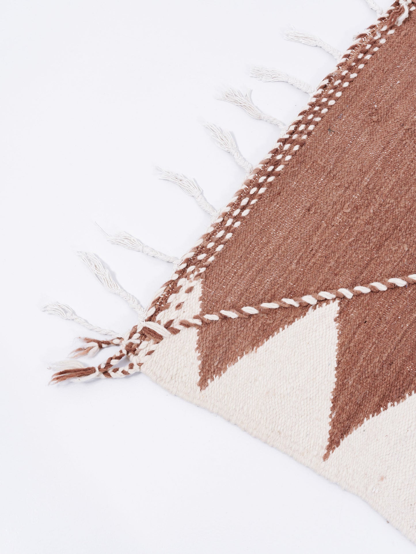 Handmade wool rug -Boho Style - Desert style -  Kilim Zanafi n°2419 - Blush - 290 x 180 cm