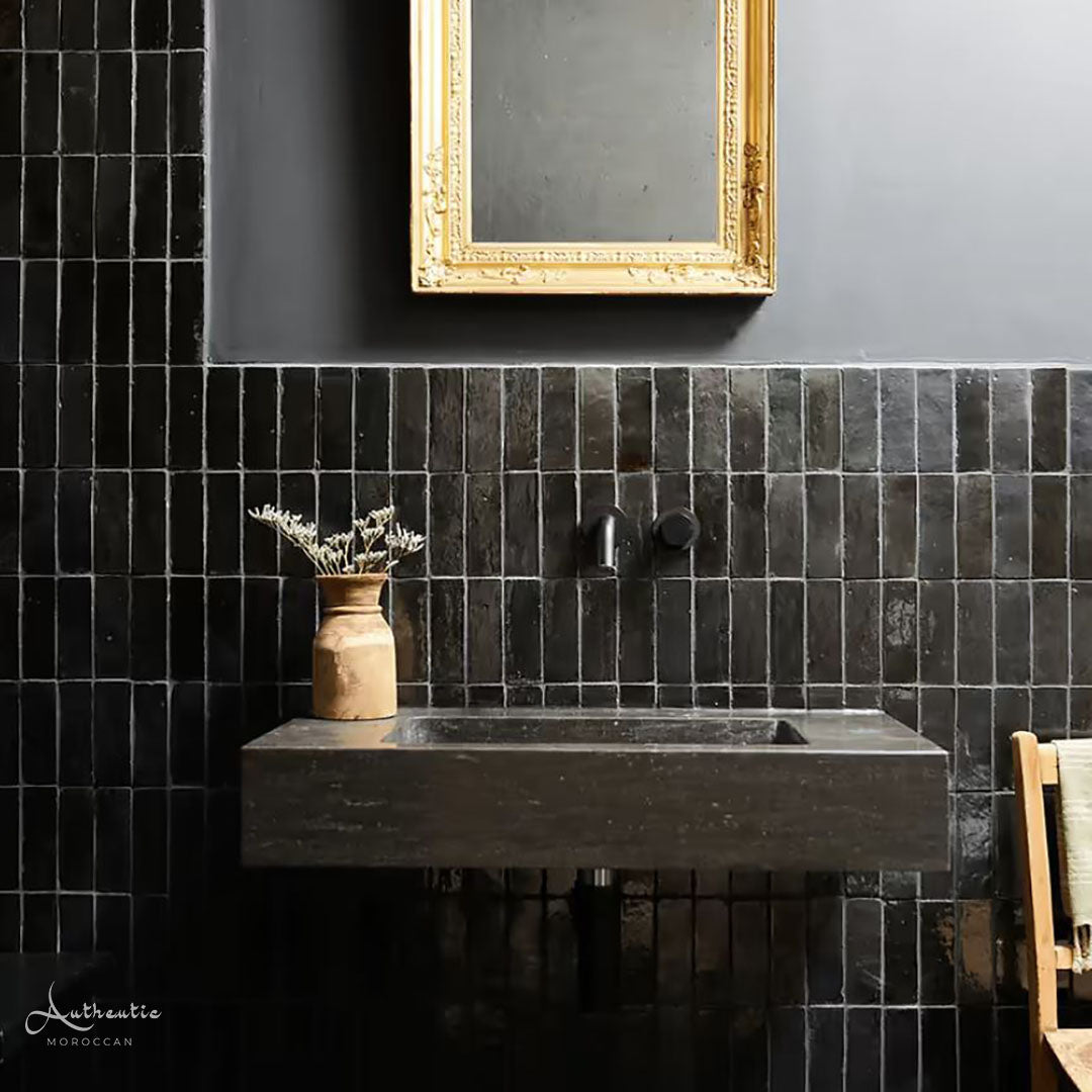 Bejmat Rectangular Tiles, Black