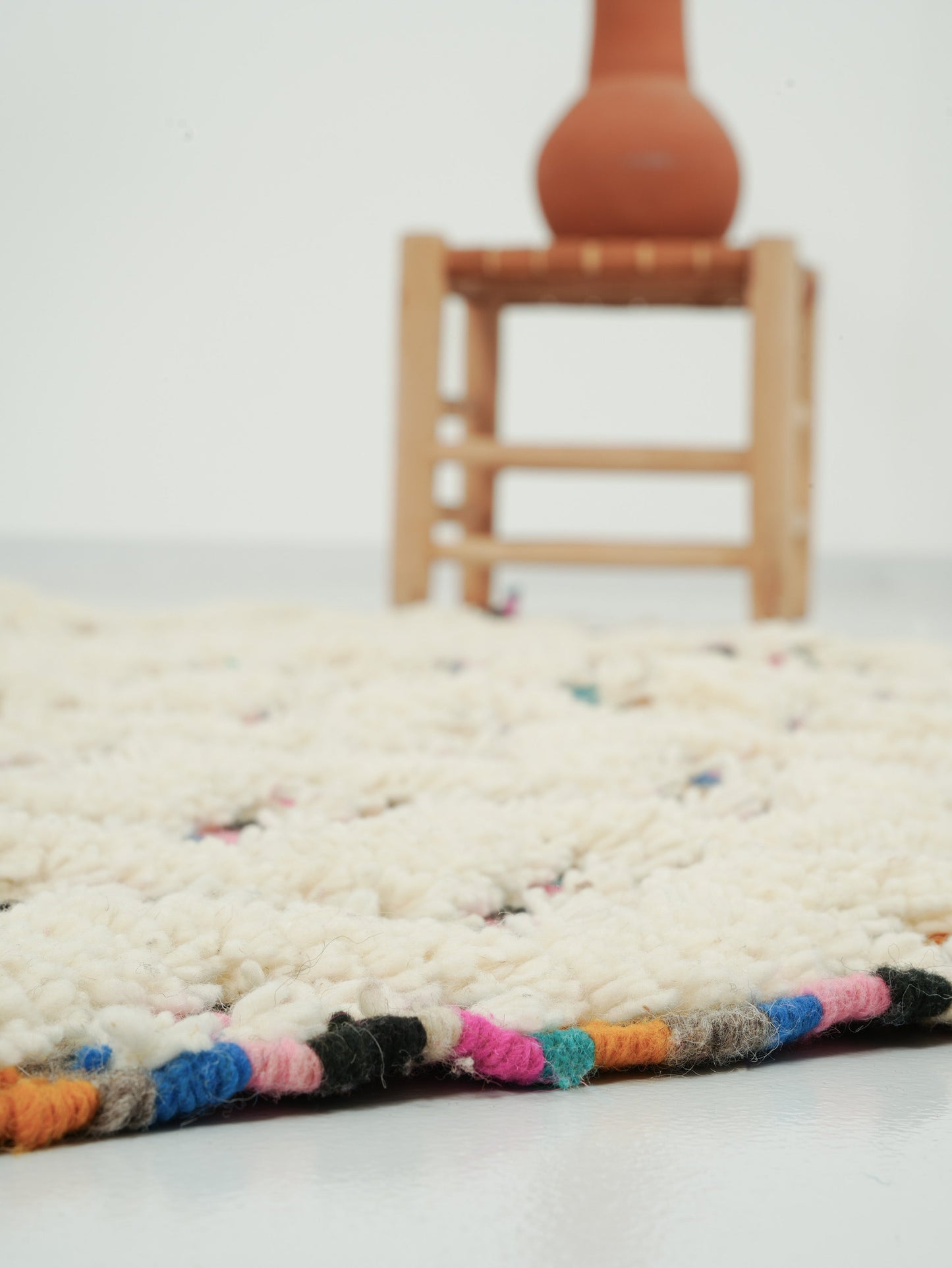 Handmade wool colorful Kilim Rug - Boho Style - Interior Design  n°2658 - Courant - 237 x 147 cm