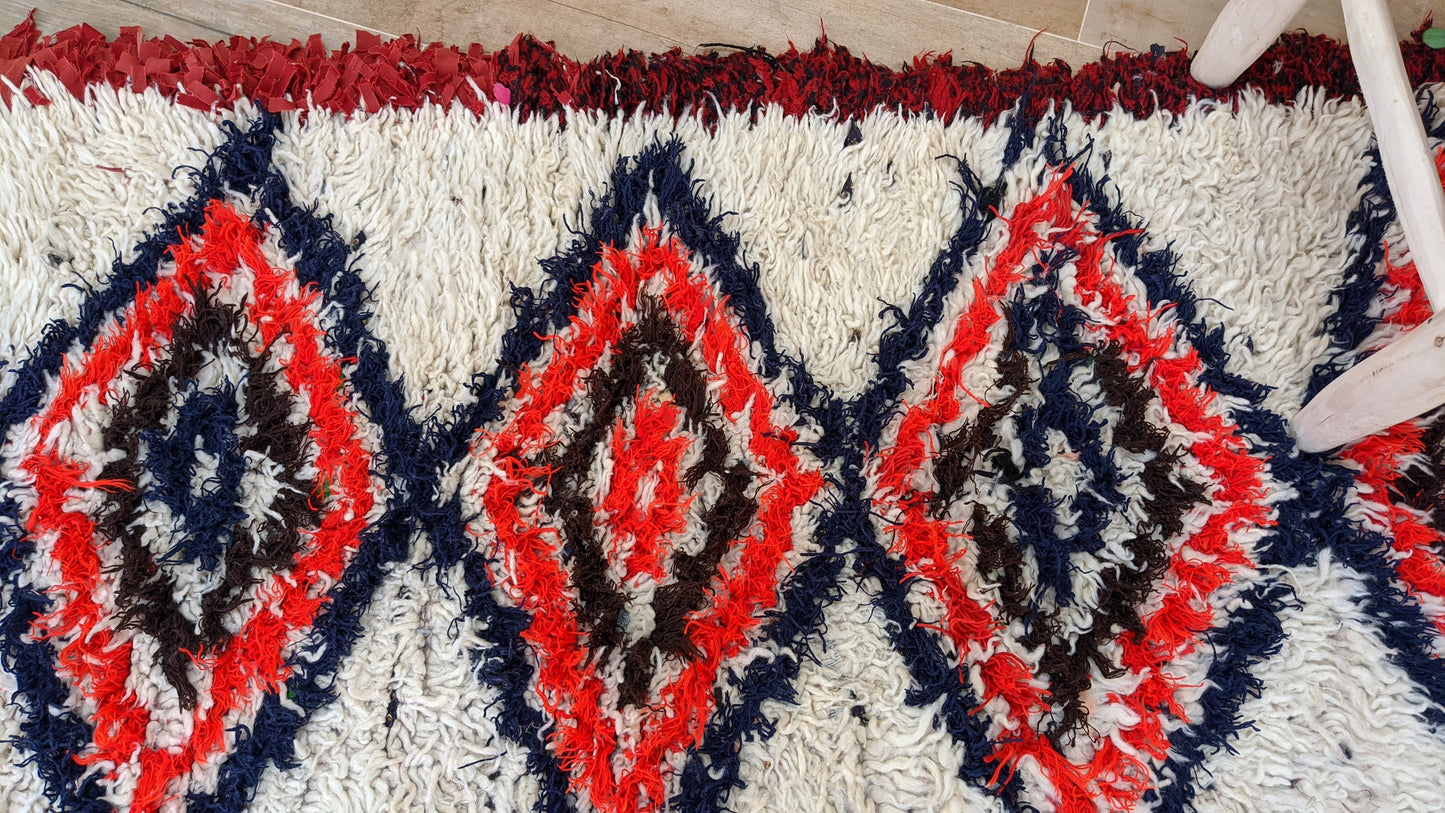 Vintage Berber Rug - 185 x 90 cm || 6.07 x 2.95 feet