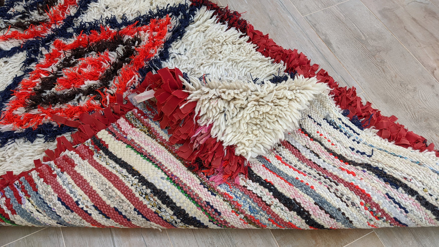 Vintage Berber Rug - 185 x 90 cm || 6.07 x 2.95 feet