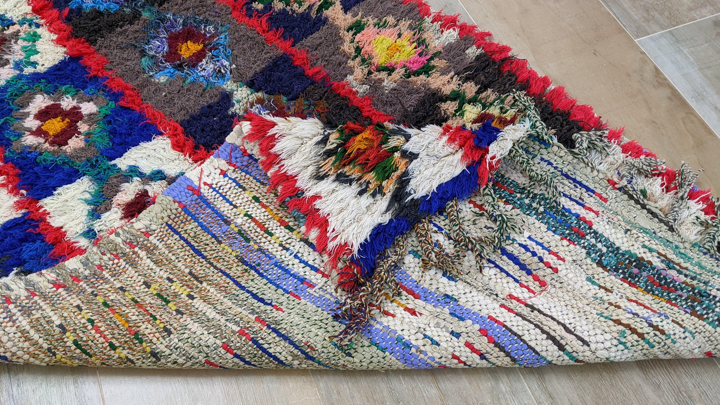 Vintage Boucherouite Rug - 275 x 80 cm || 9.02 x 2.62 feet