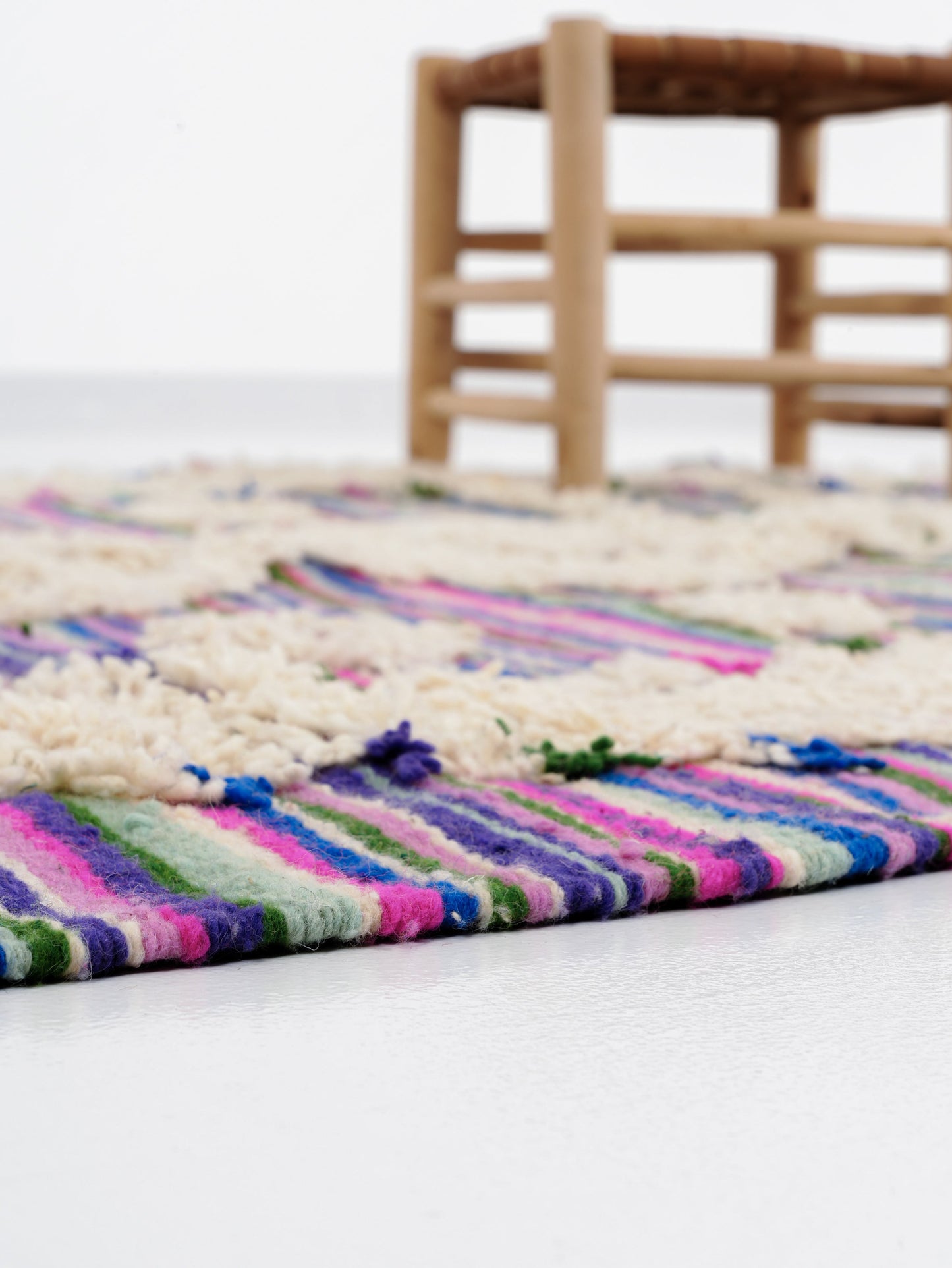 Handmade Multi color rug- 100% cotton rug- Boho Style - Vintage style rug-  Kilim n°2557 -  250 x 144 cm