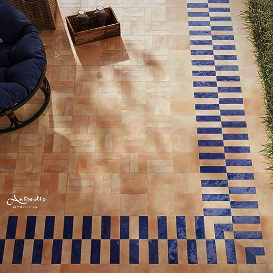 Bejmat Rectangular Tiles, Indigo Blue