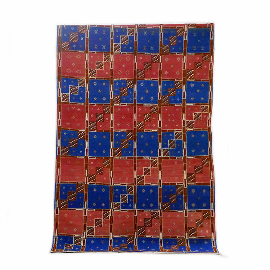 Tazenakht Rug - Handmade Wool Colorful Rug - Boho style -250X150 - TR0067