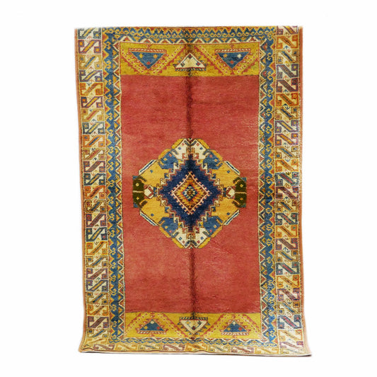 Tazenakht Rug - Handmade Wool Colorful Rug - Boho style -248X145 - TR0065