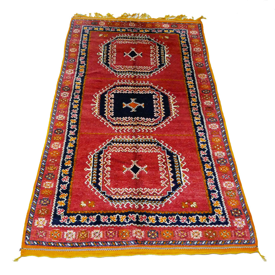 Tazenakht Rug - Handmade Wool Colorful Rug - Boho style-265X145 - TR0071