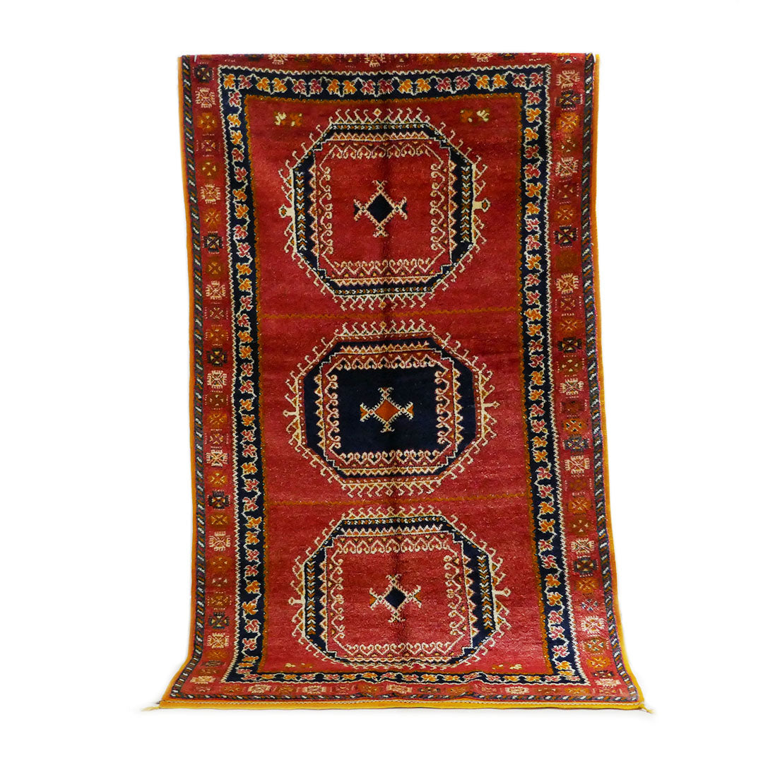 Tazenakht Rug - Handmade Wool Colorful Rug - Boho style-265X145 - TR0071