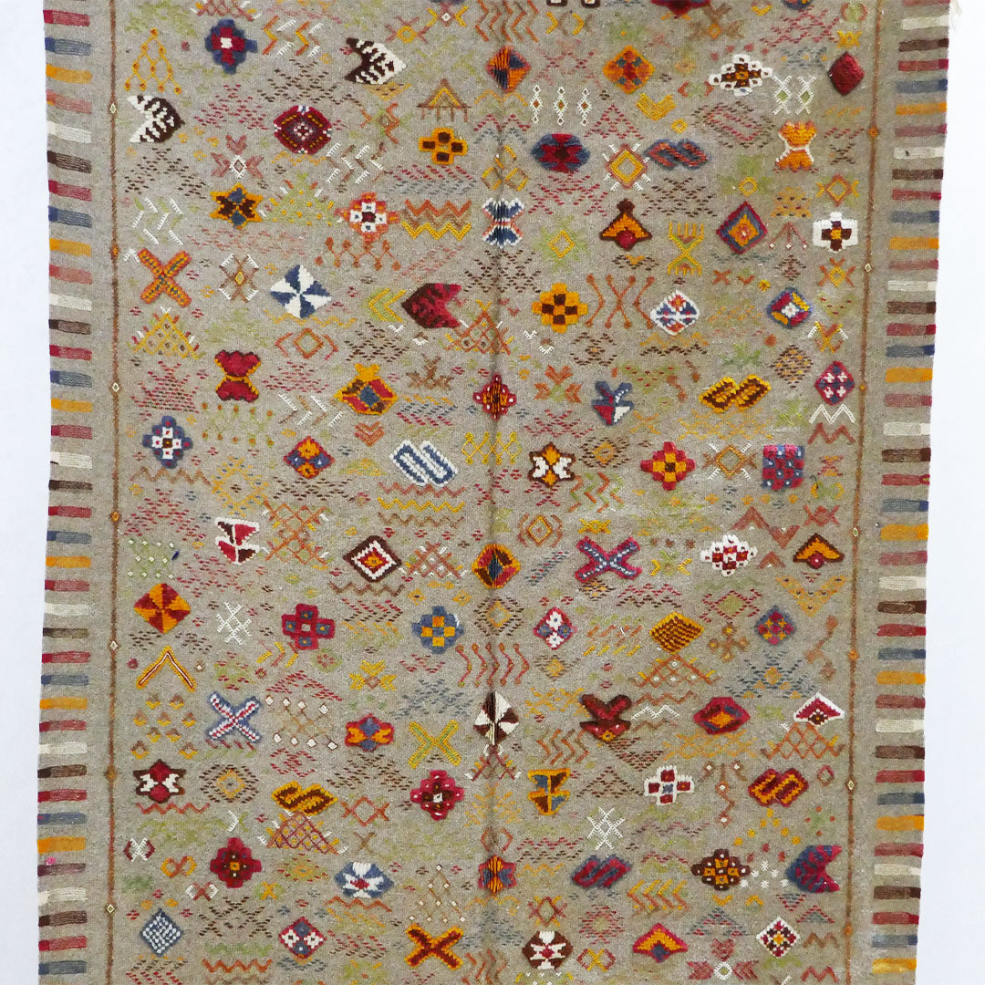 Tazenakht Rug - Handmade Wool Colorful Rug - Boho style -240X155 - TR0066