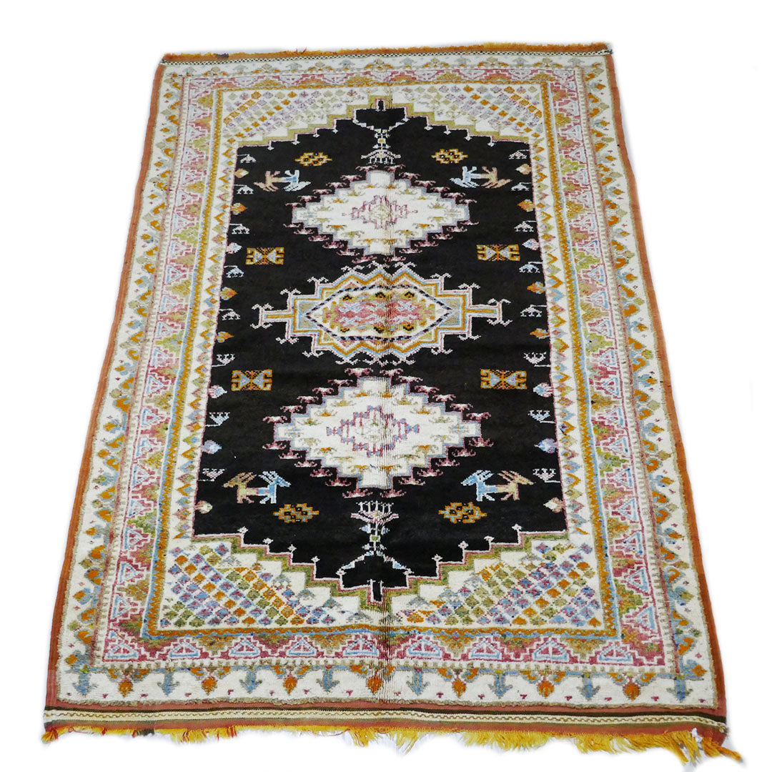 Tazenakht Rug - Handmade Wool Colorful Rug - Boho style -230X145 - TR0064