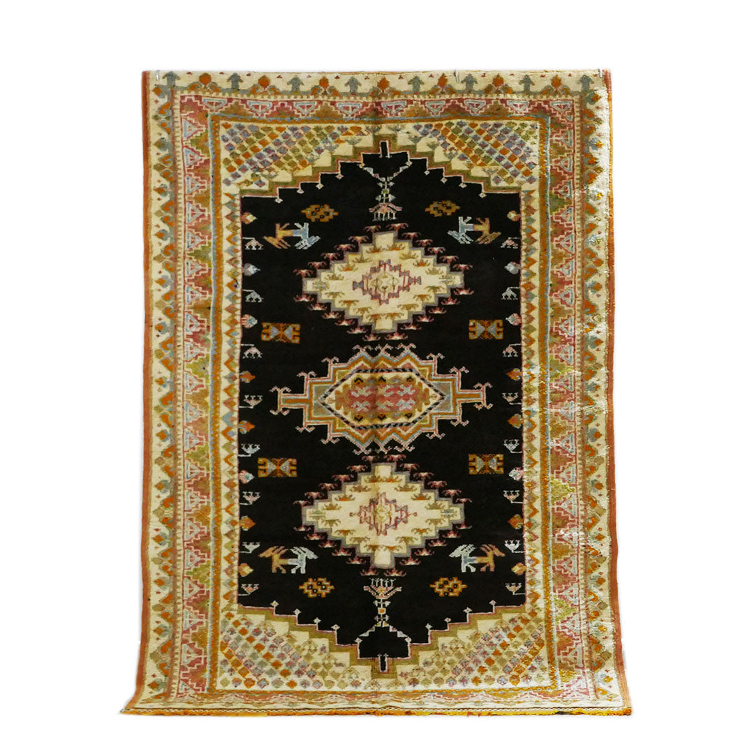 Tazenakht Rug - Handmade Wool Colorful Rug - Boho style -230X145 - TR0064