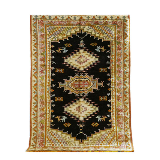 Tazenakht Rug - Handmade Wool Colorful Rug - Boho style -230X145 - TR0064