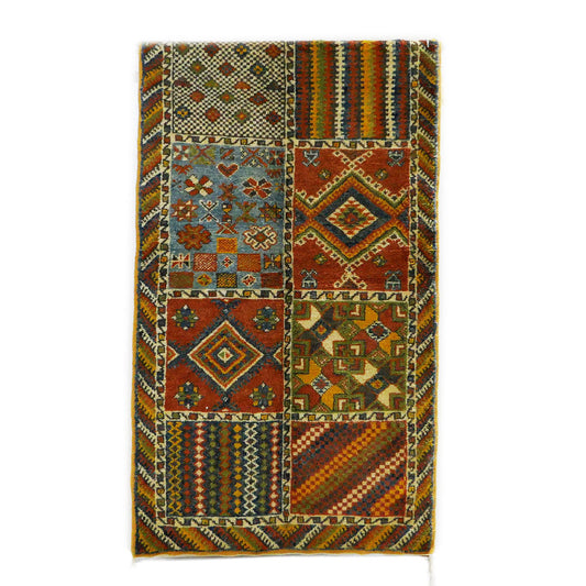 Tazenakht Rug - Handmade Wool Colorful Rug - Boho style - 208X102 - TR0056