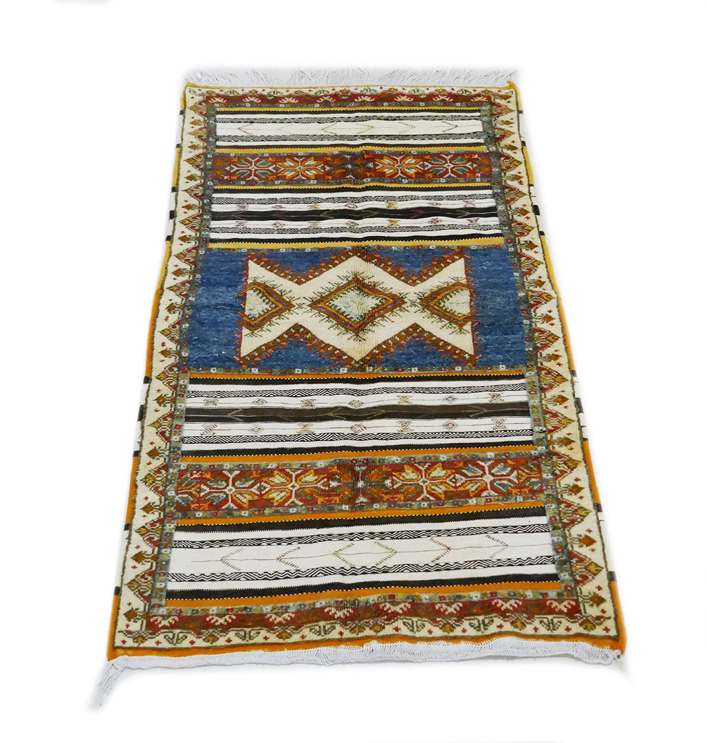 Tazenakht Rug - 190X110 - TR0059 Handmade Wool Colorful Rug - Boho style