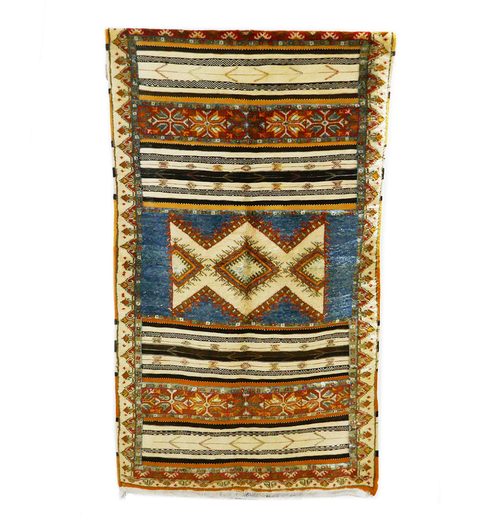 Tazenakht Rug - 190X110 - TR0059 Handmade Wool Colorful Rug - Boho style