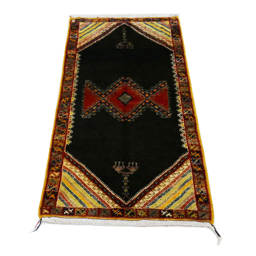 Tazenakht Rug -  Handmade Wool Colorful Rug - Boho style- 205X110 - TR0072