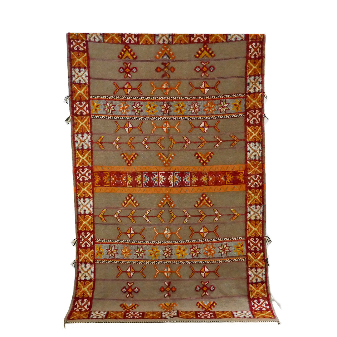 Tazenakht Rug - Handmade Wool Colorful Rug - Boho style -245X150 - TR0073