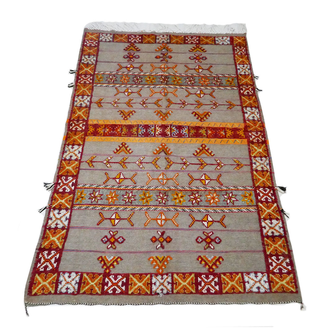 Tazenakht Rug - Handmade Wool Colorful Rug - Boho style -245X150 - TR0073