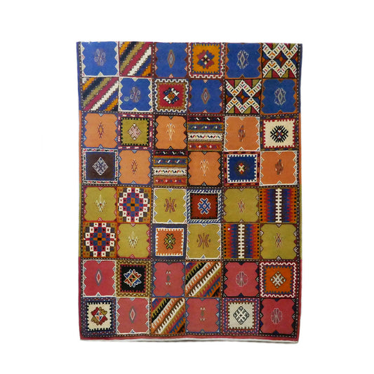 Tazenakht Rug - Handmade Wool Colorful Rug - Boho style-210X150 - TR0074