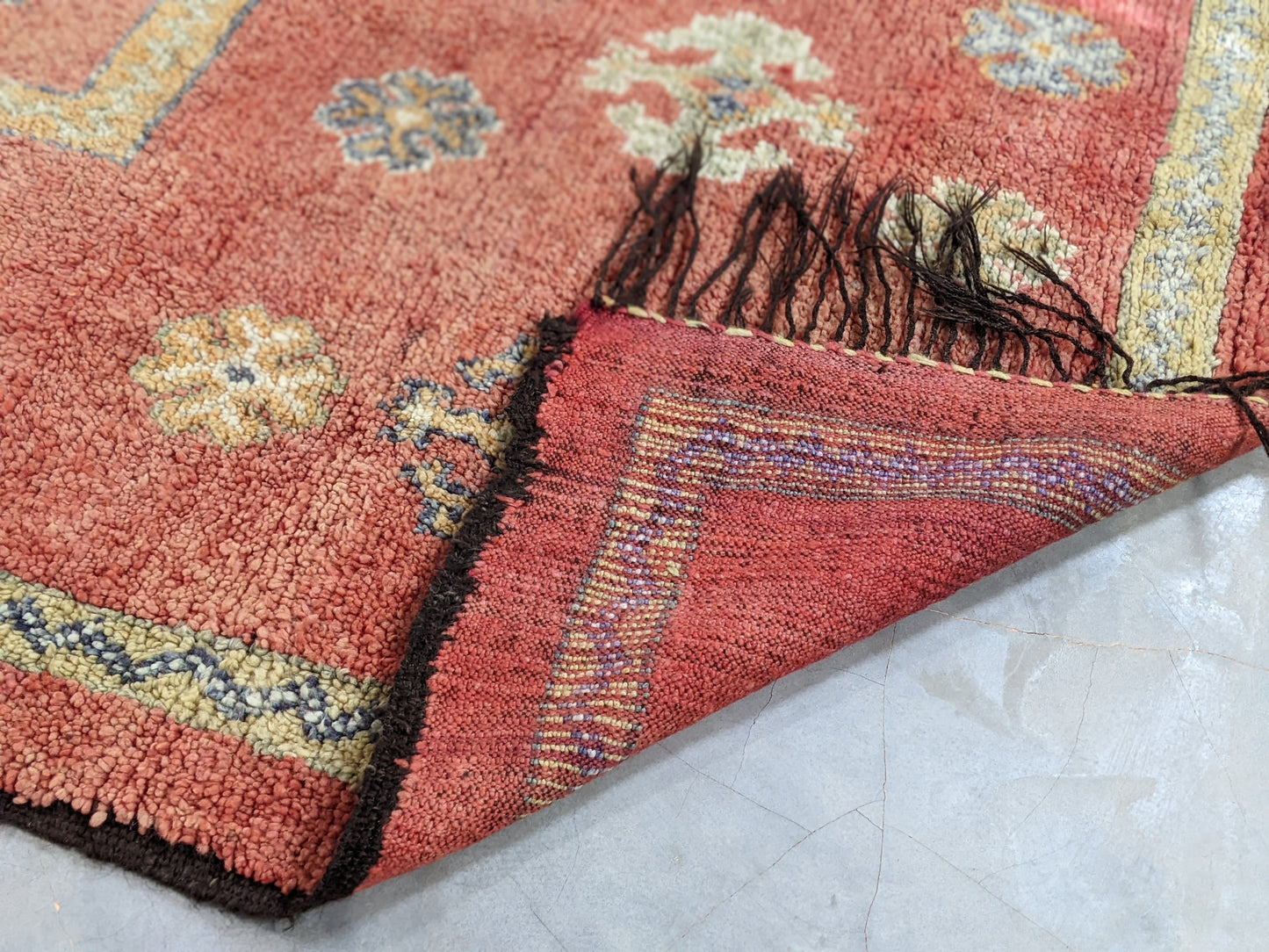 Vintage 1970s Handwoven Boujaad Rug, 320 x 175 cm || 10,5 x 5,74 feet, V-7505