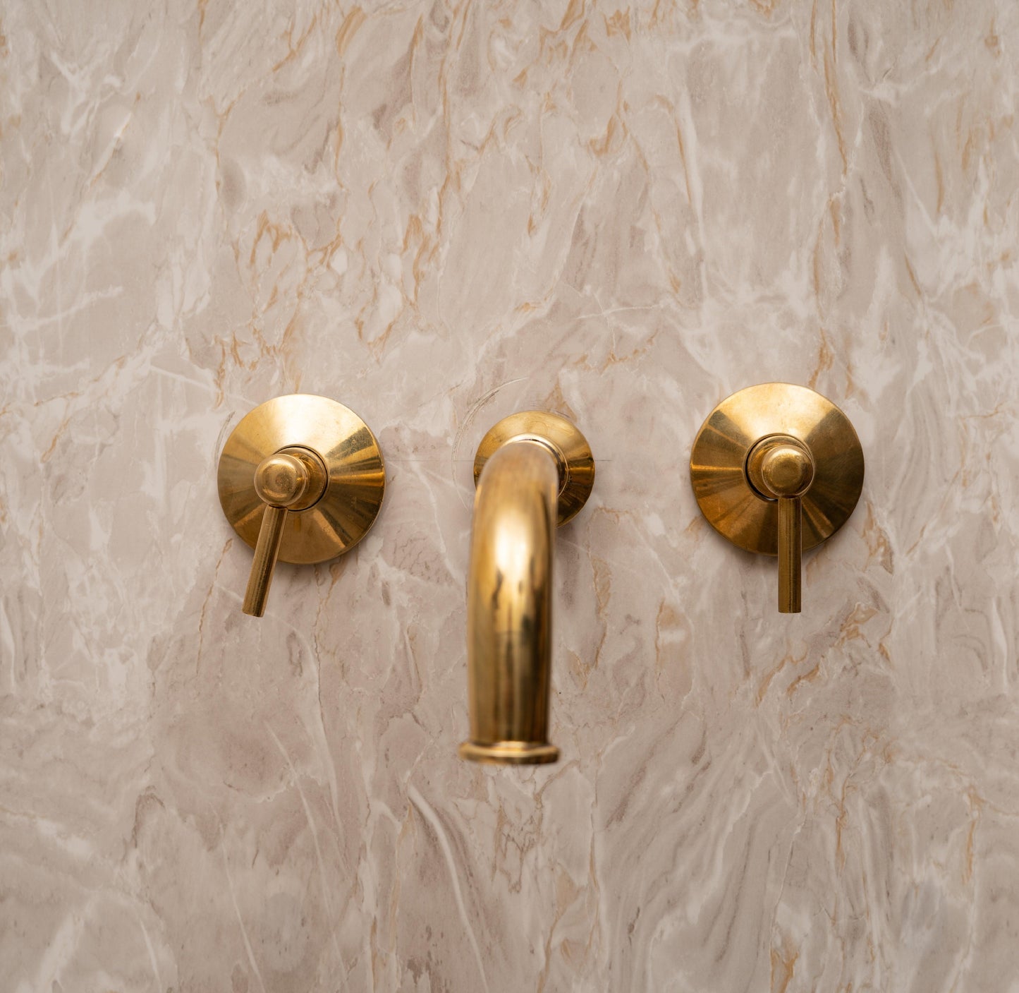 Unlacquered Brass Wall Mounted Faucet