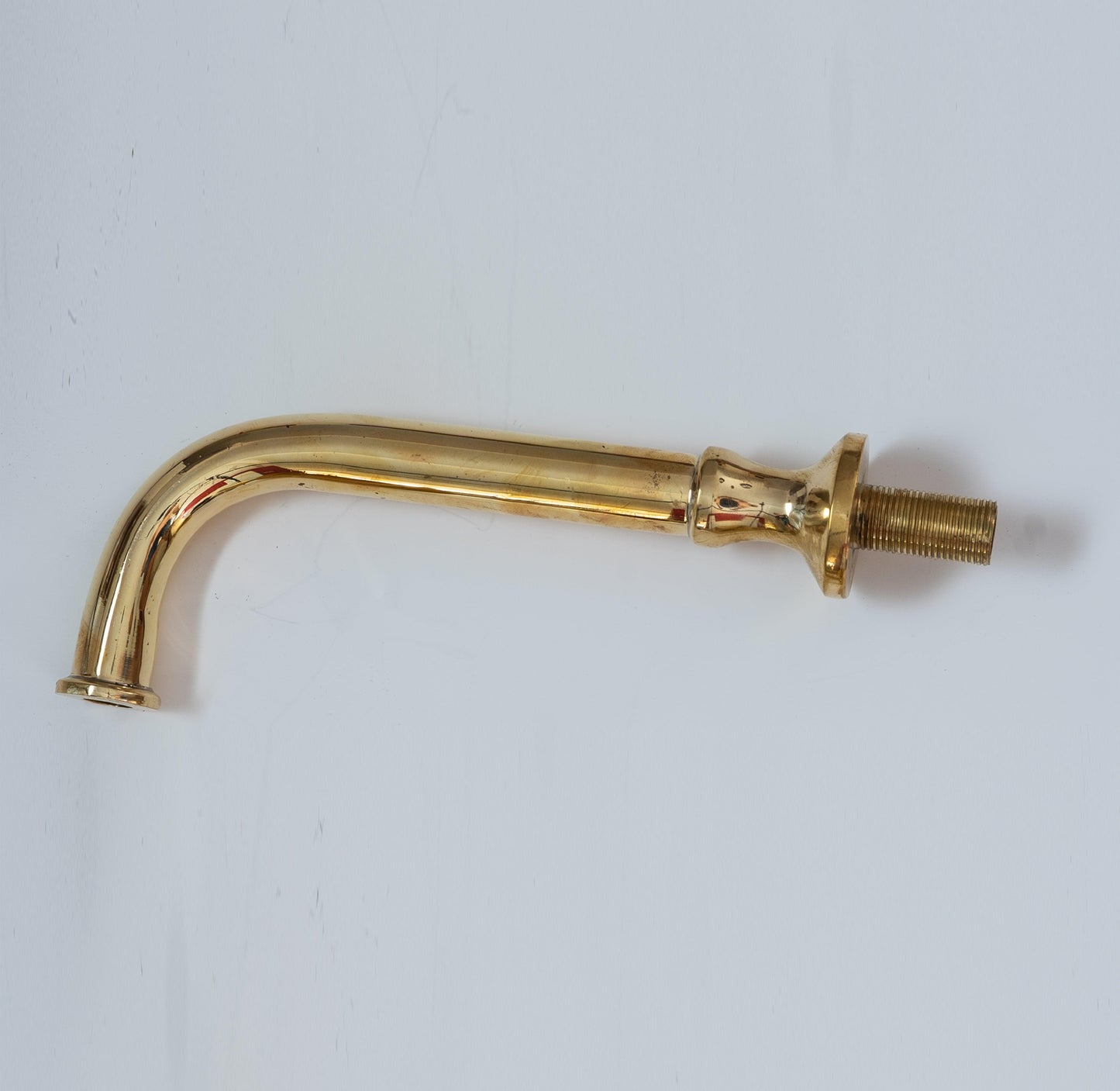 Unlacquered Brass Wall Mounted Bathroom Faucet