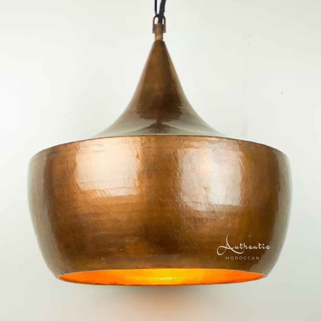 Ceiling Light - Antique Copper - vintage style - Dome style