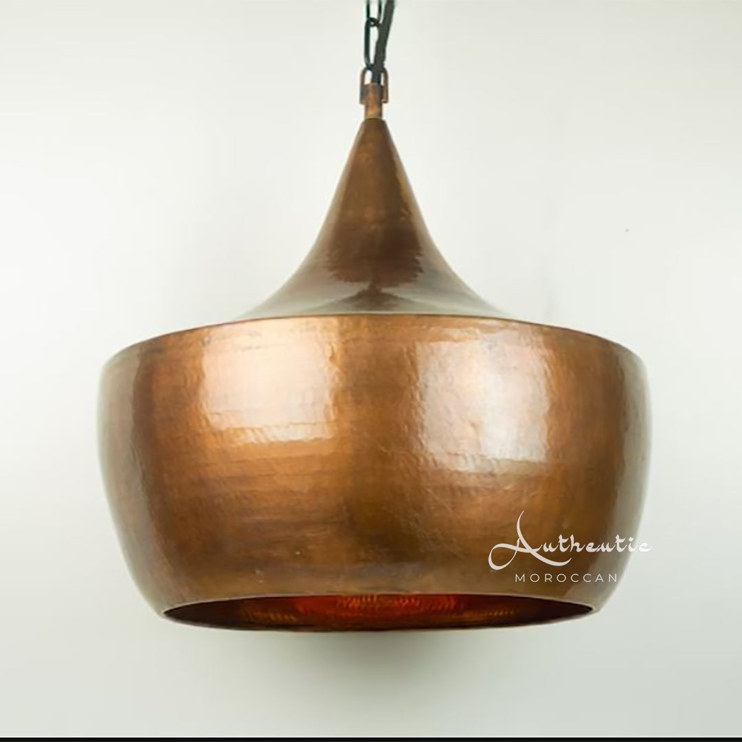 Ceiling Light - Antique Copper - vintage style - Dome style