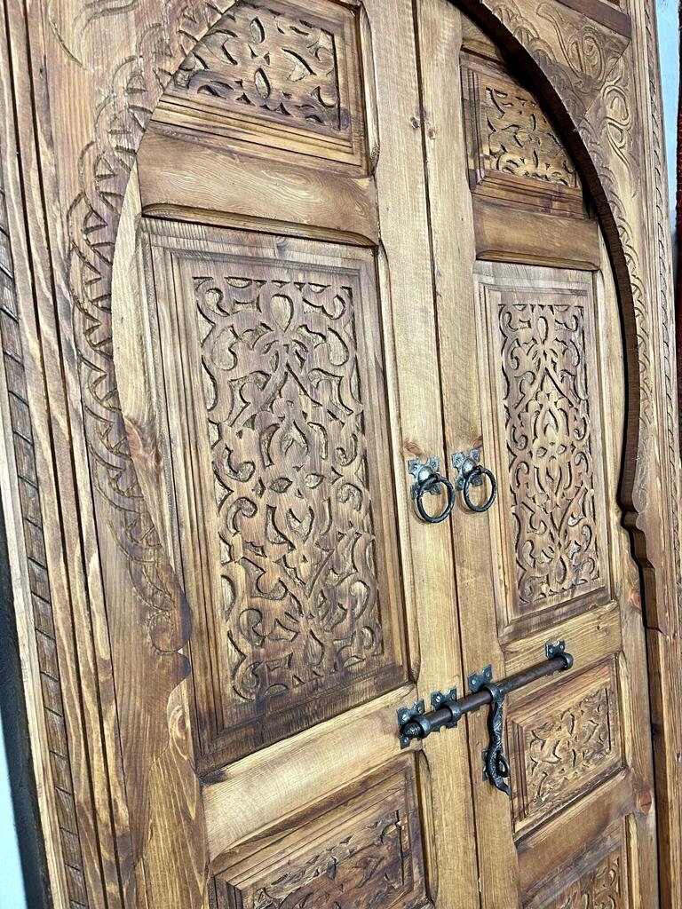 Vintage Moroccan Arabesque  Door, Handmade Door, Antique Moroccan doors , Unique Doors