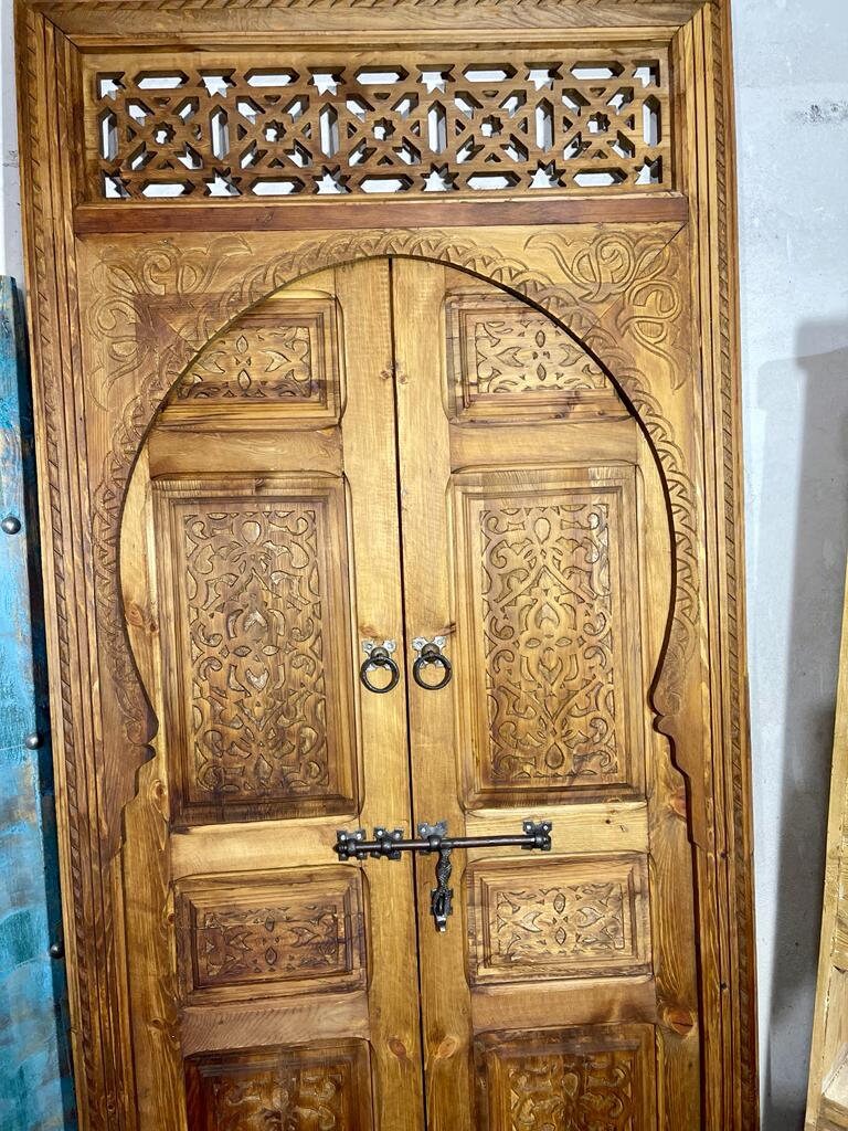 Vintage Moroccan Arabesque  Door, Handmade Door, Antique Moroccan doors , Unique Doors