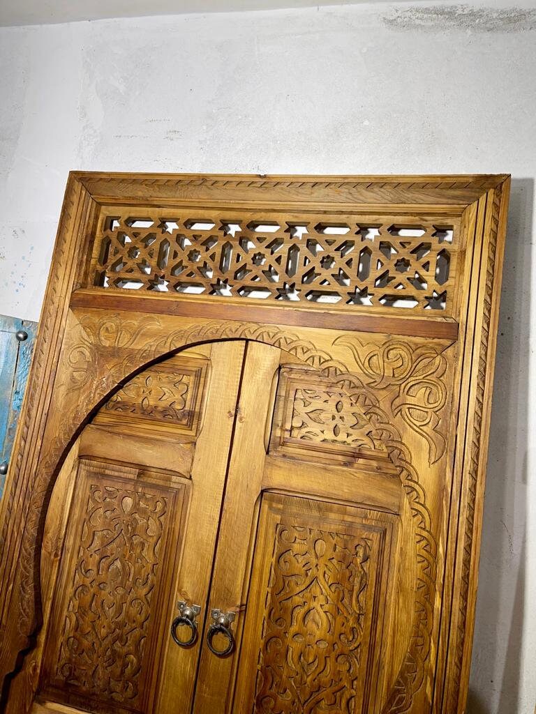 Vintage Moroccan Arabesque  Door, Handmade Door, Antique Moroccan doors , Unique Doors