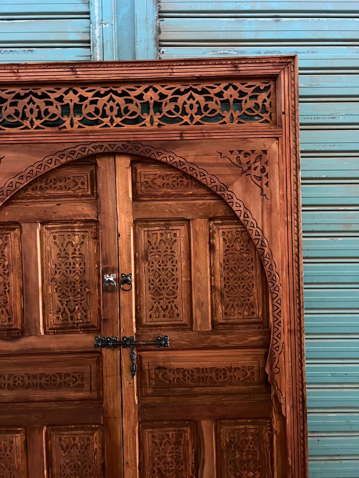 Wooden Door Rustique Wall décor, Intérieur Extérieur Door, Berbère Antique Old  Carved Morish door , Moroccan Décoration,