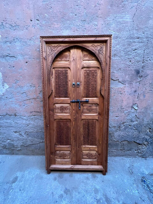 wooden door,  porte rustique, porte décoratif, wall décor, porte intérieur extérieur, berbère door, antique door, old door, morish door