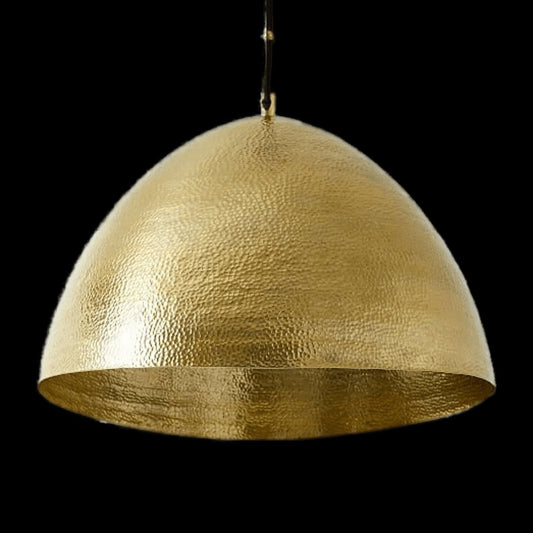 Beautiful hammered brass dome lights, Moroccan ceiling lights, solid brass chandelier, Hanging lamps with hammered surface details.