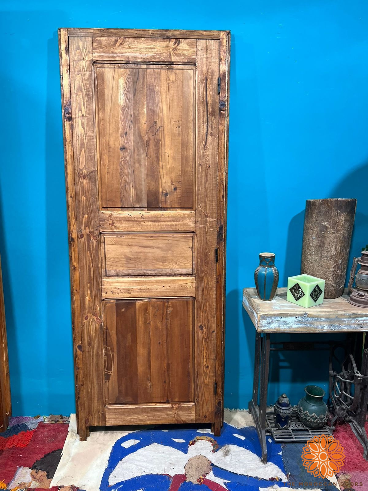 Wooden Carved Door Style Boho WRITING With Carved BRASS Locker, Closet Interior Door designer Home Moroccan Gift Doors Modern Door & Locks .