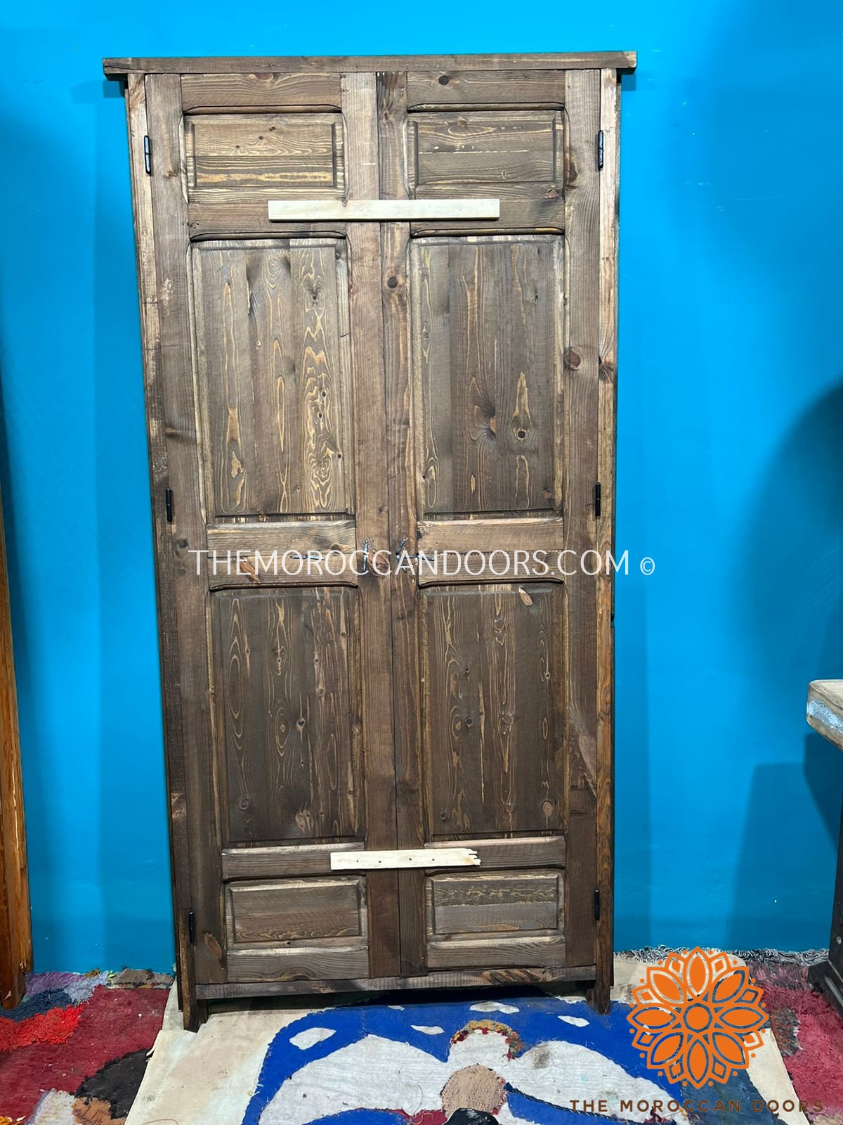 Traditional Moroccan door Carved Wooden door