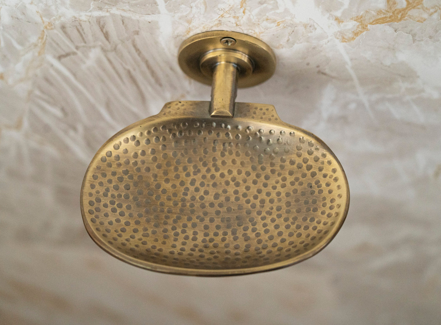 Vintage Style Hammered Solid Brass Soap Dish Holder