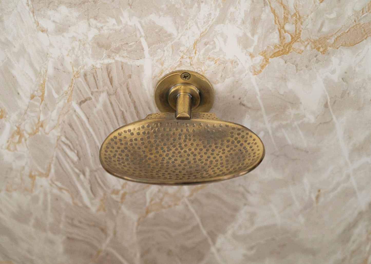 Vintage Style Hammered Solid Brass Soap Dish Holder