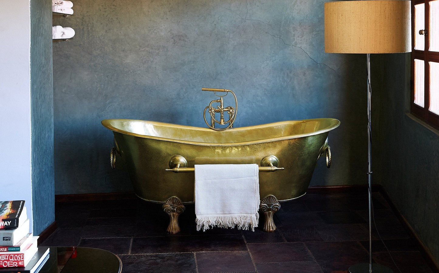 Artisanal Clawfoot Brass Bathtub