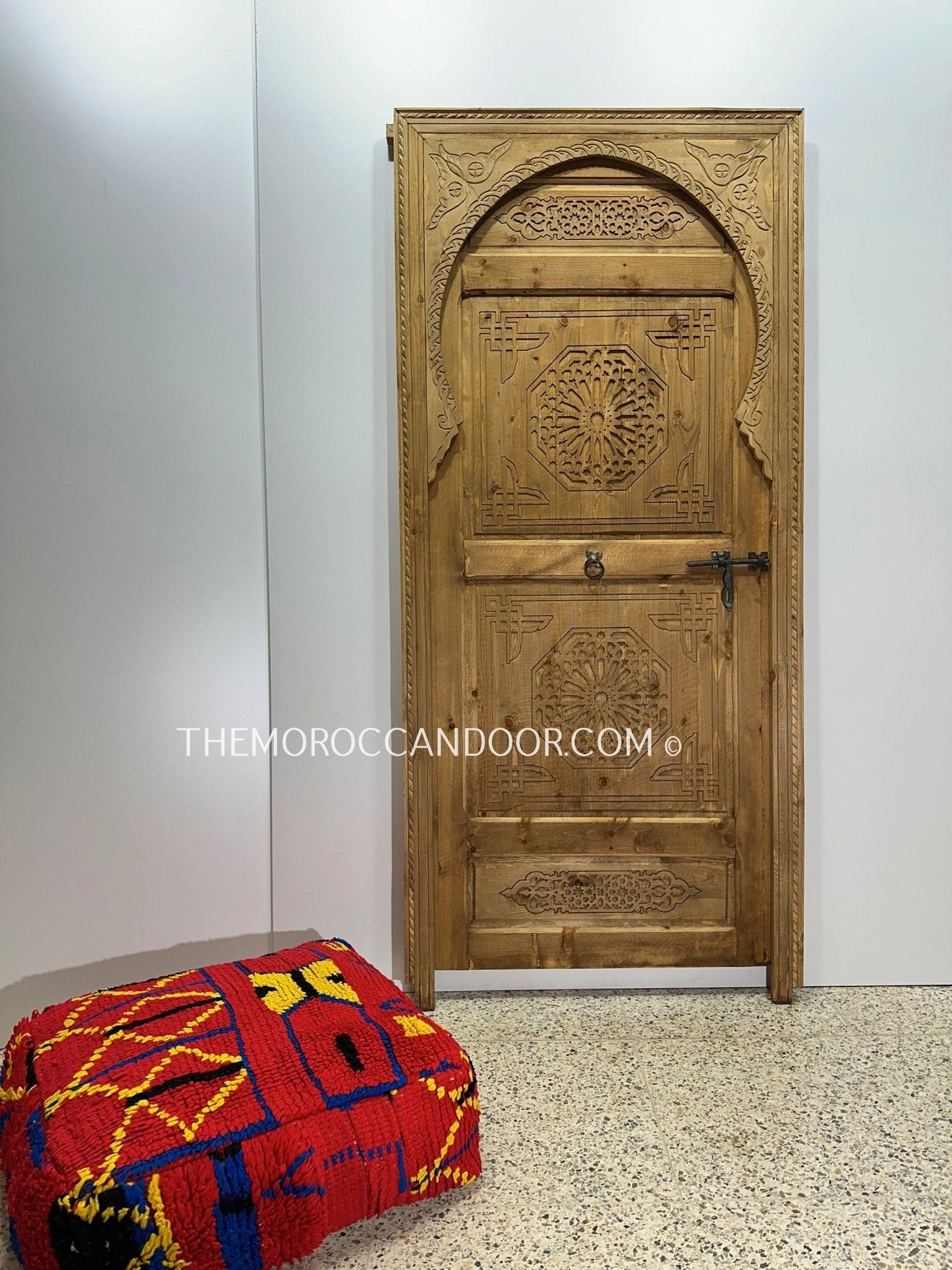 With a custom hand-carved door, carved wood, Moroccan wooden door, or handmade door, you may bring the magic of Morocco into your home.