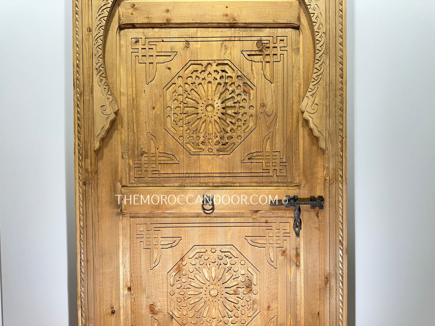 With a custom hand-carved door, carved wood, Moroccan wooden door, or handmade door, you may bring the magic of Morocco into your home.